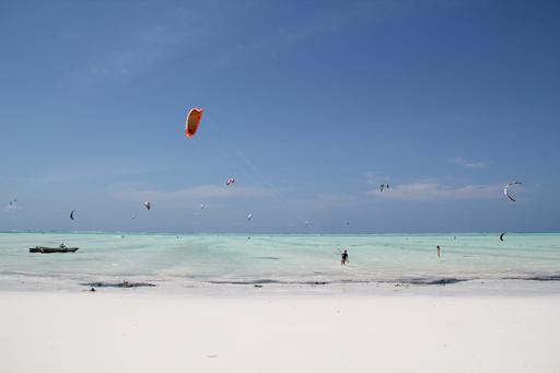Kitesurfers Dhow Inn Zanzibar